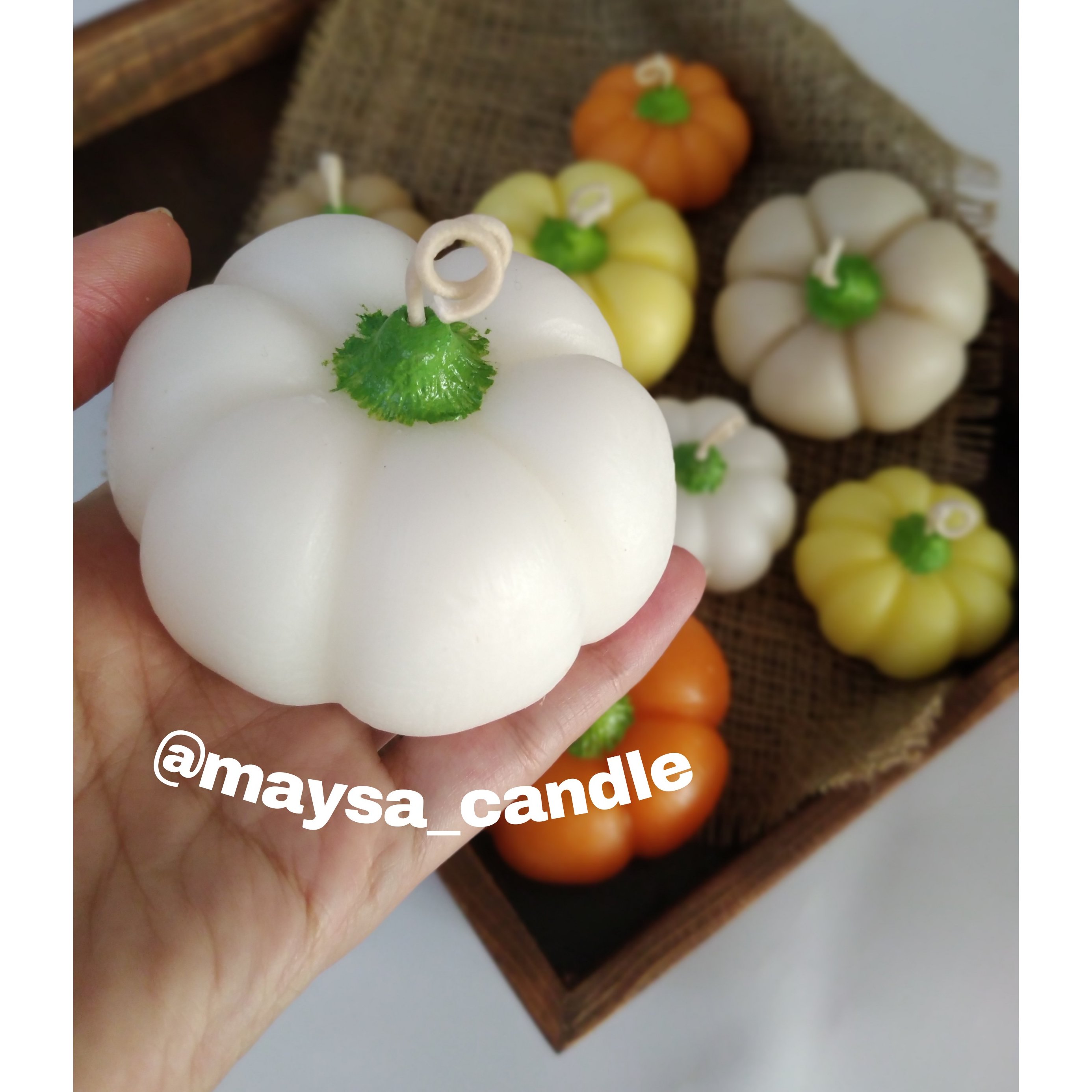 شمع کدو پاییزی