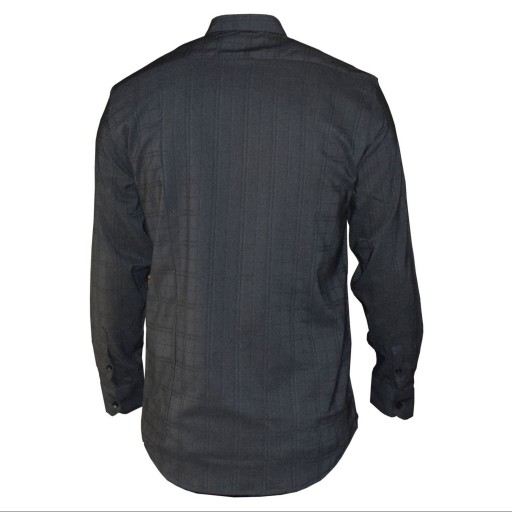 پیراهن مردانه چهارخانه مشکی آستین بلند اسپرت پایتی جامه کد 1901439