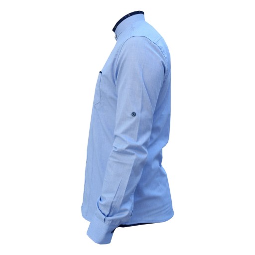 پیراهن مردانه یقه دیپلمات آستین بلند اسپرت برای افراد با اندام معمولی کد 4924908