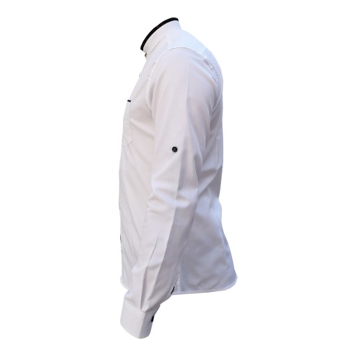 پیراهن مردانه یقه دیپلمات آستین بلند اسپرت برای افراد با اندام معمولی کد 4924986