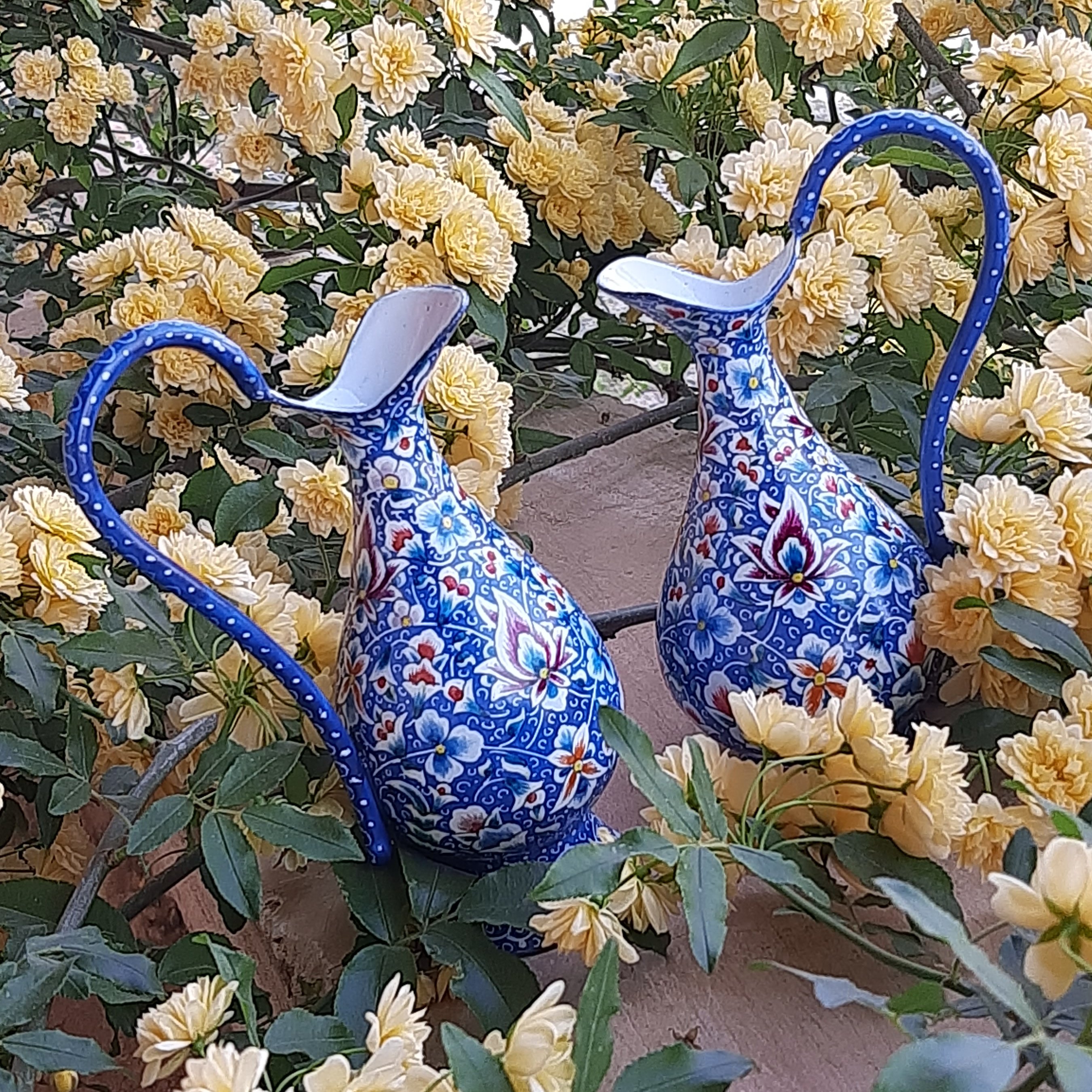 پارچ کوچک_میناکاری رنگین قلم