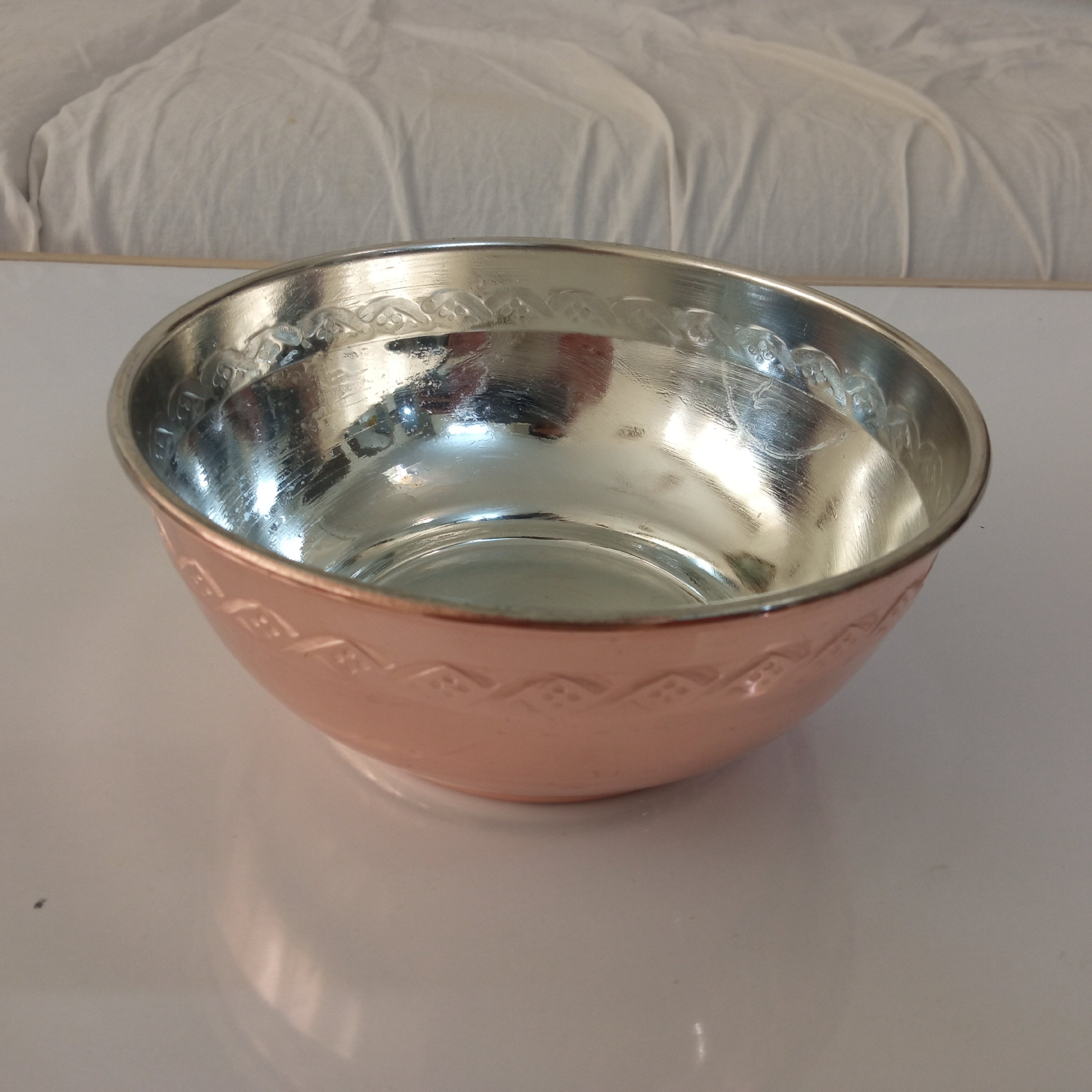 کاسه مسی آبگوشت خوری زنجان طرح جدید- 220 گرم