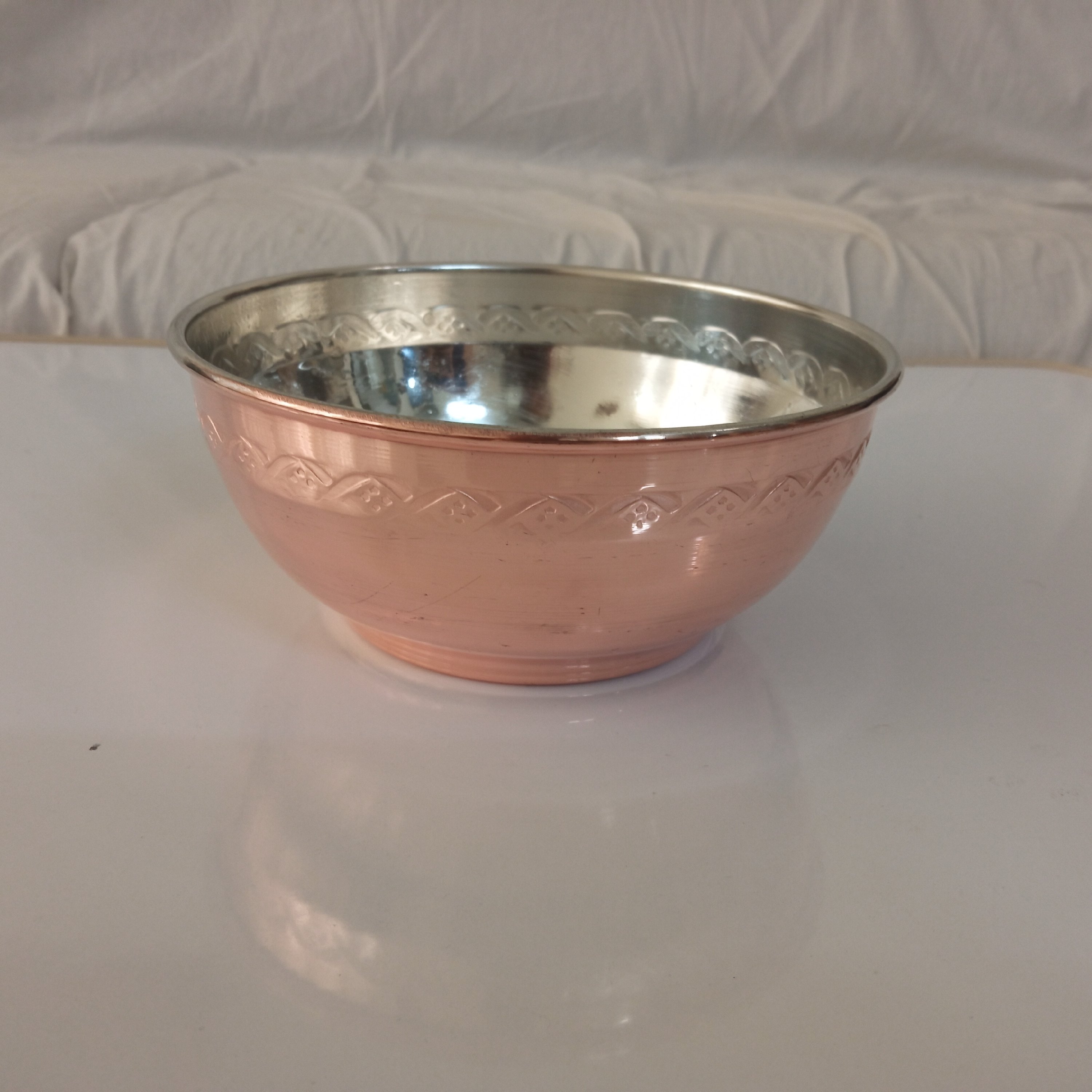 کاسه مسی آبگوشت خوری زنجان طرح جدید- 220 گرم