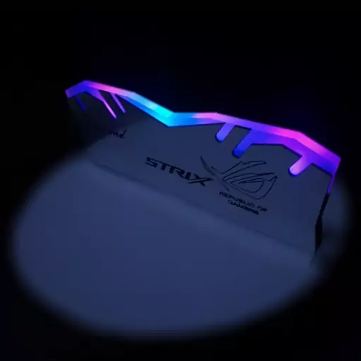 هیت سینک رم کامپیوتر rgb مدل strix طرح نقره ای 