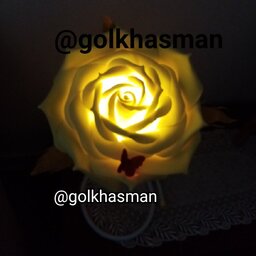 گل  فوم بزرگ رومیزی چراغدار