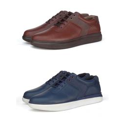 محصول جدید کفش لرنس کفش اسپرت تمام چرم مردانه با زیره نرم و راحت PU(سایز 44-40)