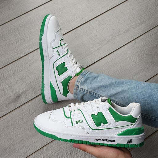 کفش مردانه نیوبالانس 550  رنگ سفید - سبز