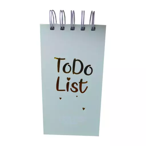 دفترچه 100 برگ مدل TO DO LIST - سبز مغز پسته ای