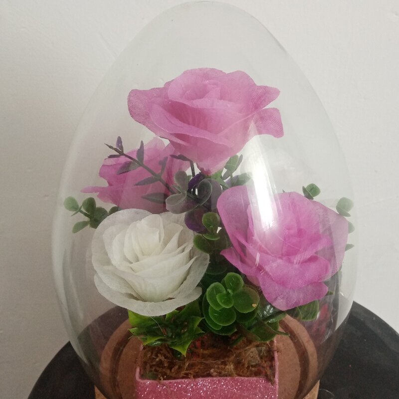 باکس شیشه ای گل لمسی