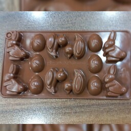 قالب شکلات جنس سلیکونی طرح خرگوش و اردک
