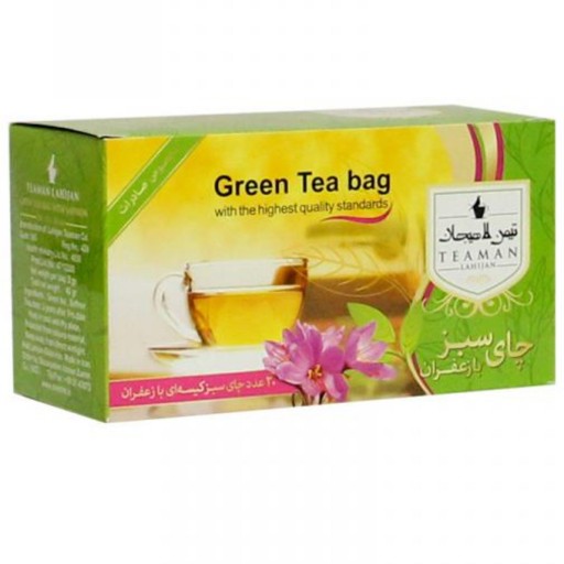 پک 4 عددی چای سبز کیسه ای در 4 طعم نعناع،دارچین،زعفران،بهار نارنج