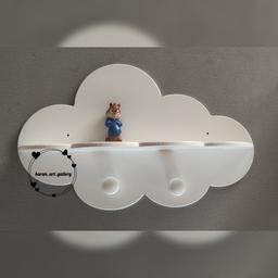 شلف چوبی دکوری مدل  ابر (40 سانت)