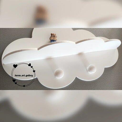 شلف چوبی دکوری مدل ابر (60 سانت)