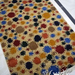 فرش پاتریس  فرش گلیم مدرن 400شانه طرح ارژن کرم قالیچه 4متری
