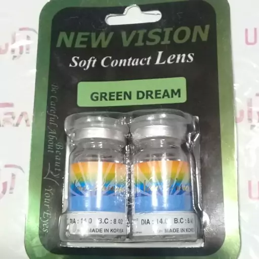 لنز چشم سالیانه رنگ سبز رویایی( GREEN DREAM )ساخت کره بامجوز بهداشت واستاندارد اروپا CE جدیدترین رنگ سبز هدیه خریدجالنزی