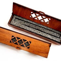 جعبه چوبی خودکار و روان نویس (قیمت عمده 11500)