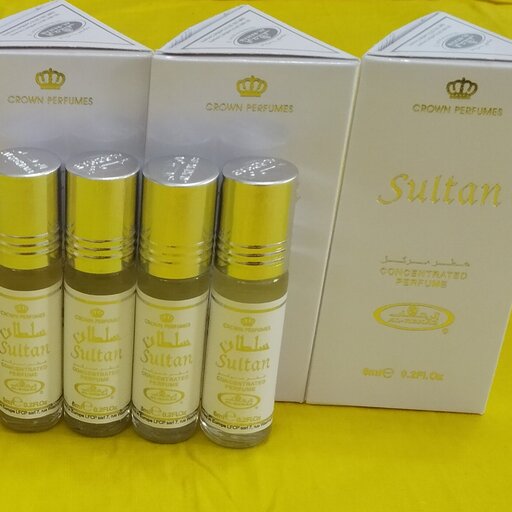 عطر سلطان sultan  عطر عربی بدون الکل با پخش بوی زیاد و ماندگاری بالا 6میل اماراتی خرید 490 ارسال رایگان
