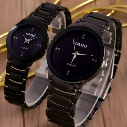 ساعت  ست زنانه و مردانه رادو  Rado ، موتور ژاپن ،  فول استیل 