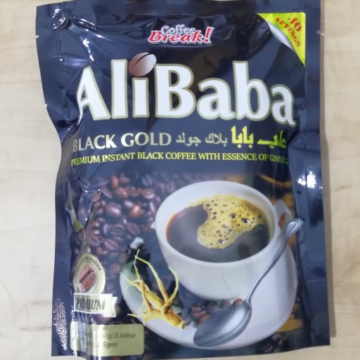 قهوه فوری Black Gold علی بابا 100 گرم 40 عددی