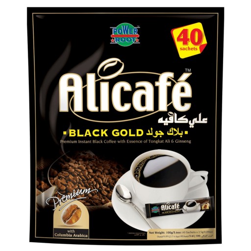 پودر قهوه علی کافه مدل بلک گلد بسته 40 عددی ( اصلی )
