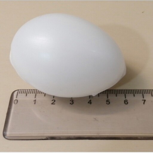 تخم مرغ پلاستیکی تزئینی (سفید - مواد نو )  هایپر گلسا 