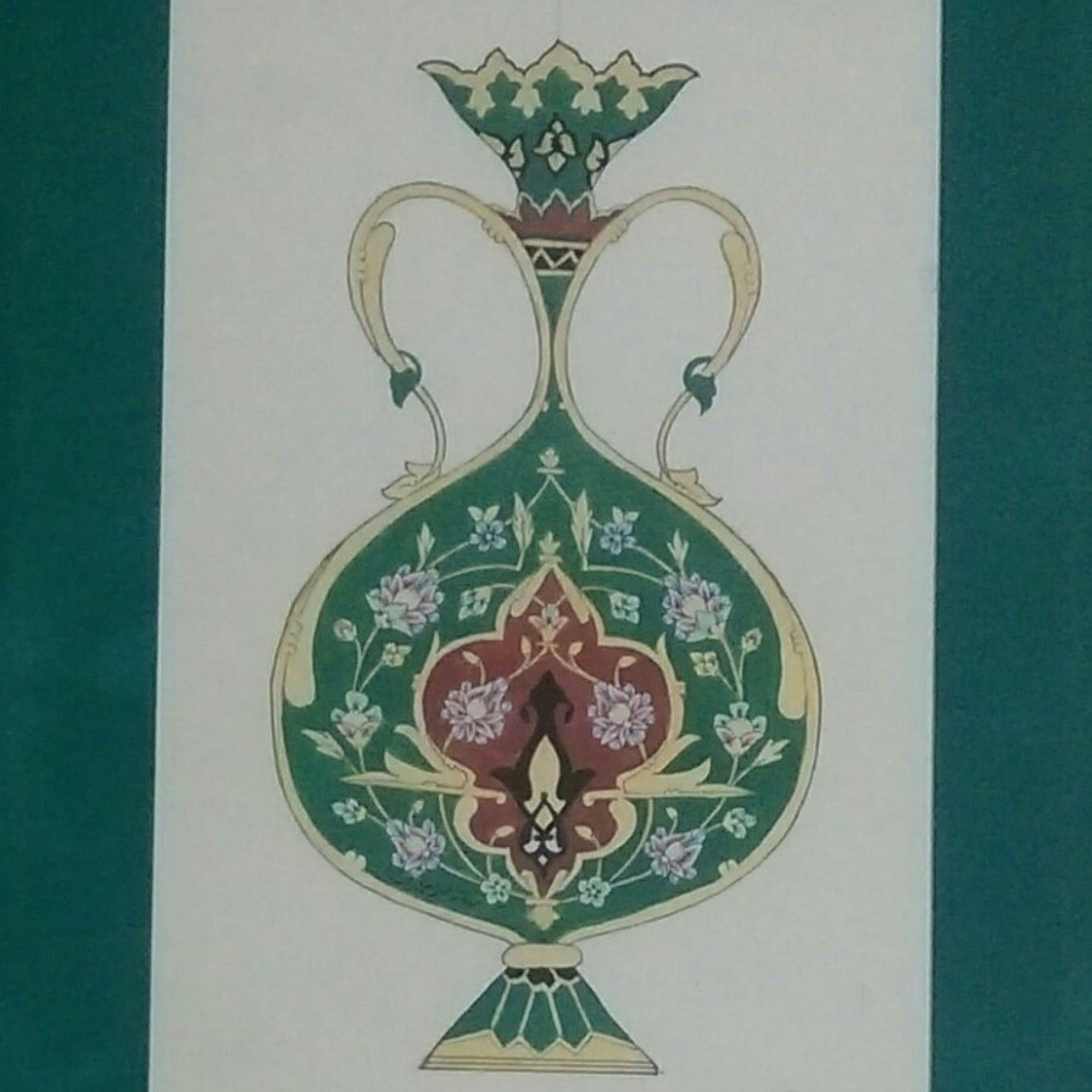 گلدان تذهیب
