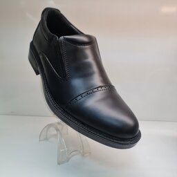 کفش مردانه چرم طبیعی سافتی مشکی سایز 41 و  مجلسی اداری