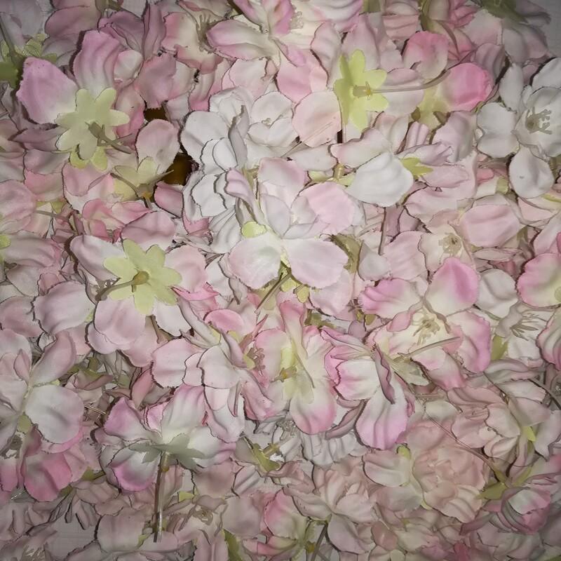  شکوفه گل بهاری سرگل تزئینی گل پارچه ای 14 عددی