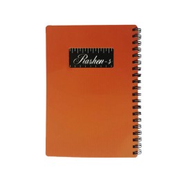 دفترچه یادداشت سیمی 100برگ راشن مدل متالیک - جلد طلقی