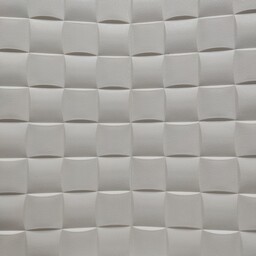 دیوارپوش فومی(طرح مربع مشبک سفید)(5عدد)