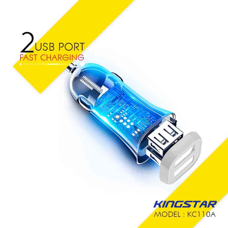 شارژر فندکی اورجینال خودرو کینگ استار  kc110a