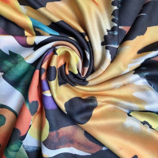 روسری توییل نخ چهارفصل رنگبندی زیبا
