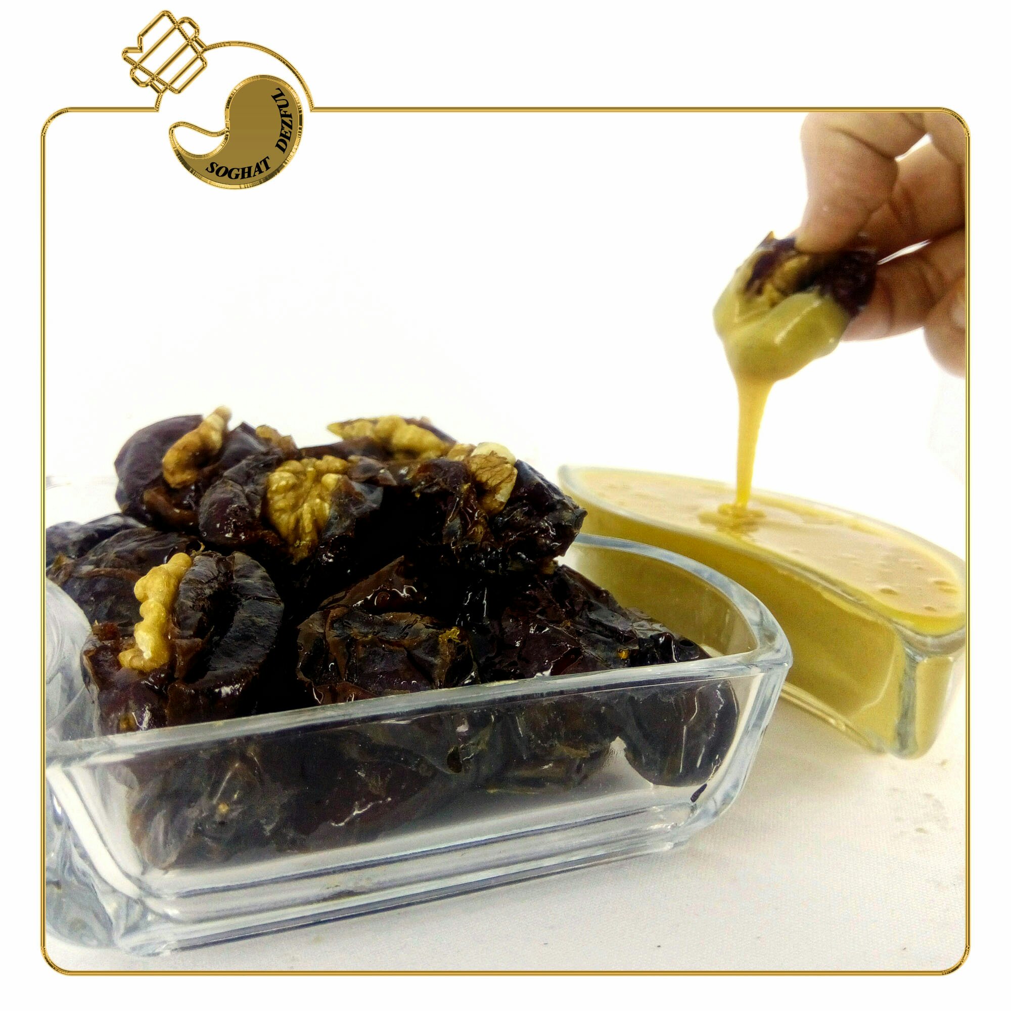رنگینک خرمایی با مغز گردو (600گرم)