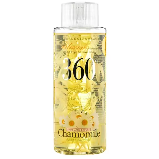 تونر پاک کننده آرایش صورت 360 مدل Chamomile حجم 250میل هپی لیدی
