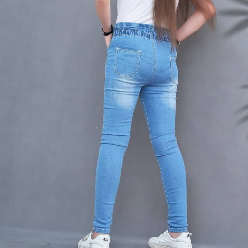 شلوار جین دخترانه مناسب سایز 60،65،70جنس جین پنبه کش