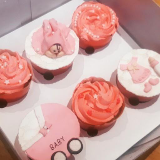 کاپ کیک تعیین جنسیت دختر