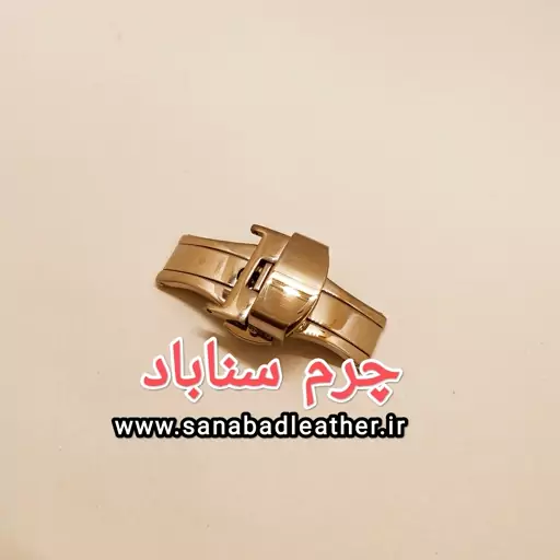 قفل رولکس پروانه ای ROLEX  سایز 16 نیکل (نقره‌ای)