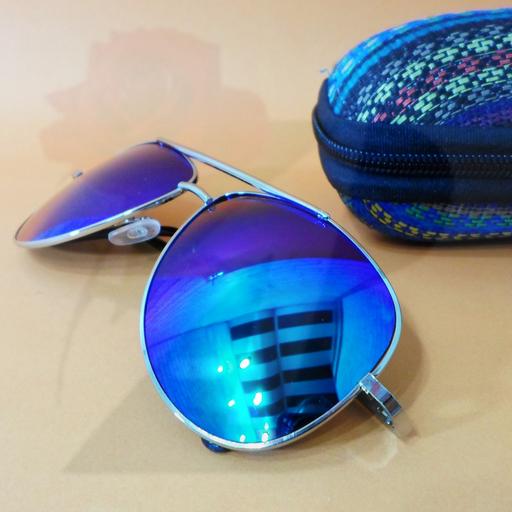 عینک آفتابی خلبانی مدل blue mirror