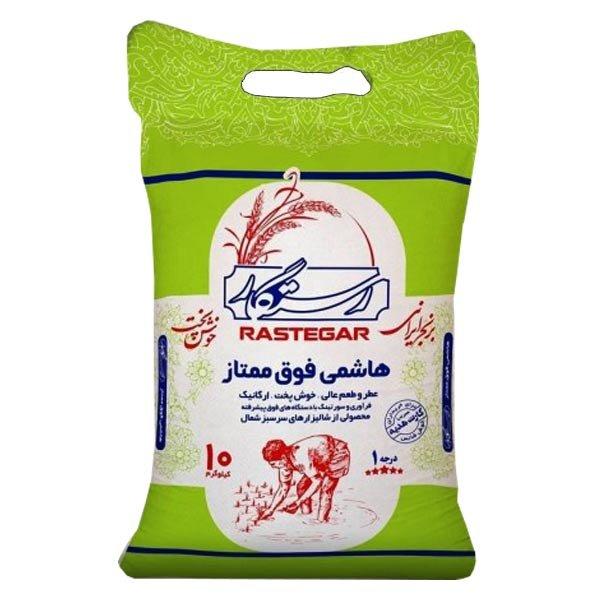 برنج طارم هاشمی رستگار - 10کیلوگرم - ارسال از طریق باربری پس کرایه 