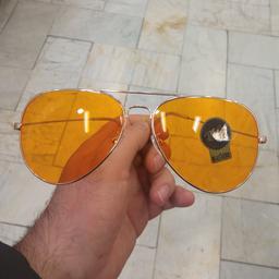 عینک آفتابی خلبانی مردانه و زنانه مارک ریبن یووی 400(رنگ نارنجی)