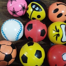 اسباب بازی توپ ژله ای  ( توپ شیطونک ) سایز 2 در رنگ و مدل های متنوع