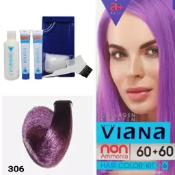 کیت رنگ موی بدون آمونیاک ویانا VIANA شماره 306