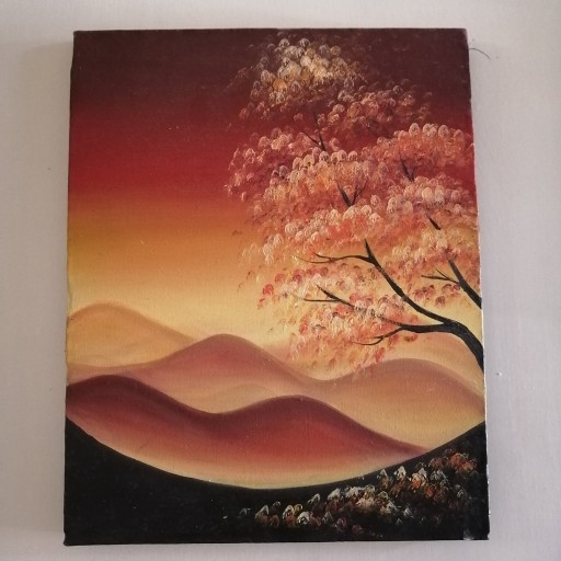 نقاشی رنگ روغن چهار فصل روی بوم