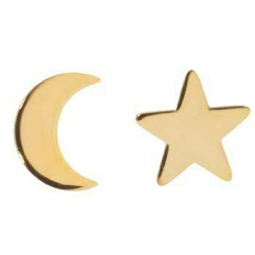 گوشواره ماه و ستاره ( 450 سوت ) طلا 18 عیار مناسب برای هدیه