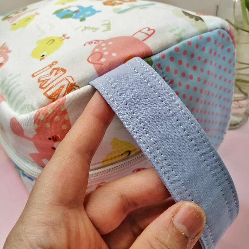 کیف پوشک نوزاد، ابعاد: 23در16در12،رنگ آبی، 174گرم