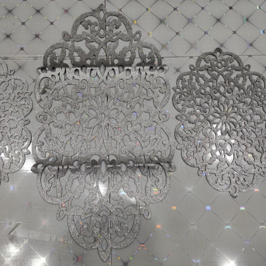 رومیزی 3تیکه اکلیلدار جنس چرم