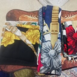 روسری نخی مجلسی طرح زنجیری در سه رنگ