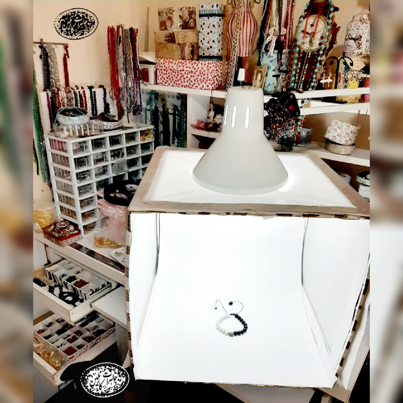دستبند مردانه اونیکس و لاوا رزگلد ارسال رایگان