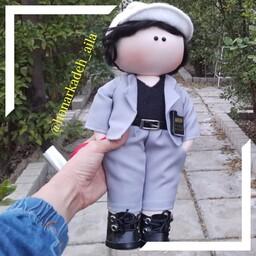 عروسک دستساز مهندس-عروسک کارمند-کادو مردونه  200گرمی32 الی 35سانتی قابل شستشو  ارسال رایگان 