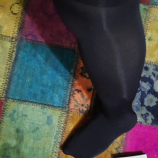 جوراب ساپورتی پنتی ضخیم 120 تابالای ران رنگ بندی مشکی و کرم وسفیداز تولیدشرکت رویا (قیمت قدیم )